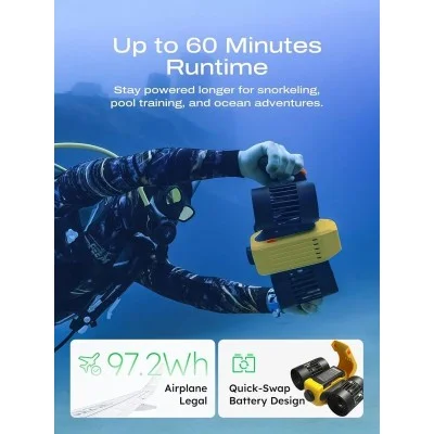 Lefeet seagull c1 - most versatile modular water scooter - Black Yellow
